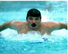 MARK SPITZ Signed Autographed 8x10 GOLD MEDAL OLYMPIC SWIMMER Photo