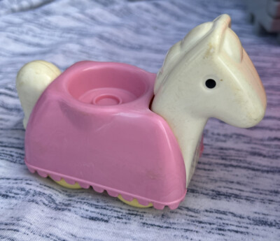 VTG LITTLE TIKES WEE WAFFLE CASTLE Nr Complete Blocks PASTEL
