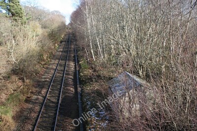Photo 6x4 Railway Line at Dalvey Dyke/NH9858 Looking towards Elgin and A c2011