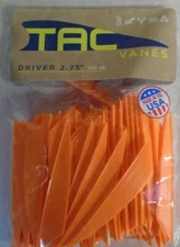 @NEW@ 36- TAC Vanes Driver 275! Orange 2.75" MADE IN THE USA