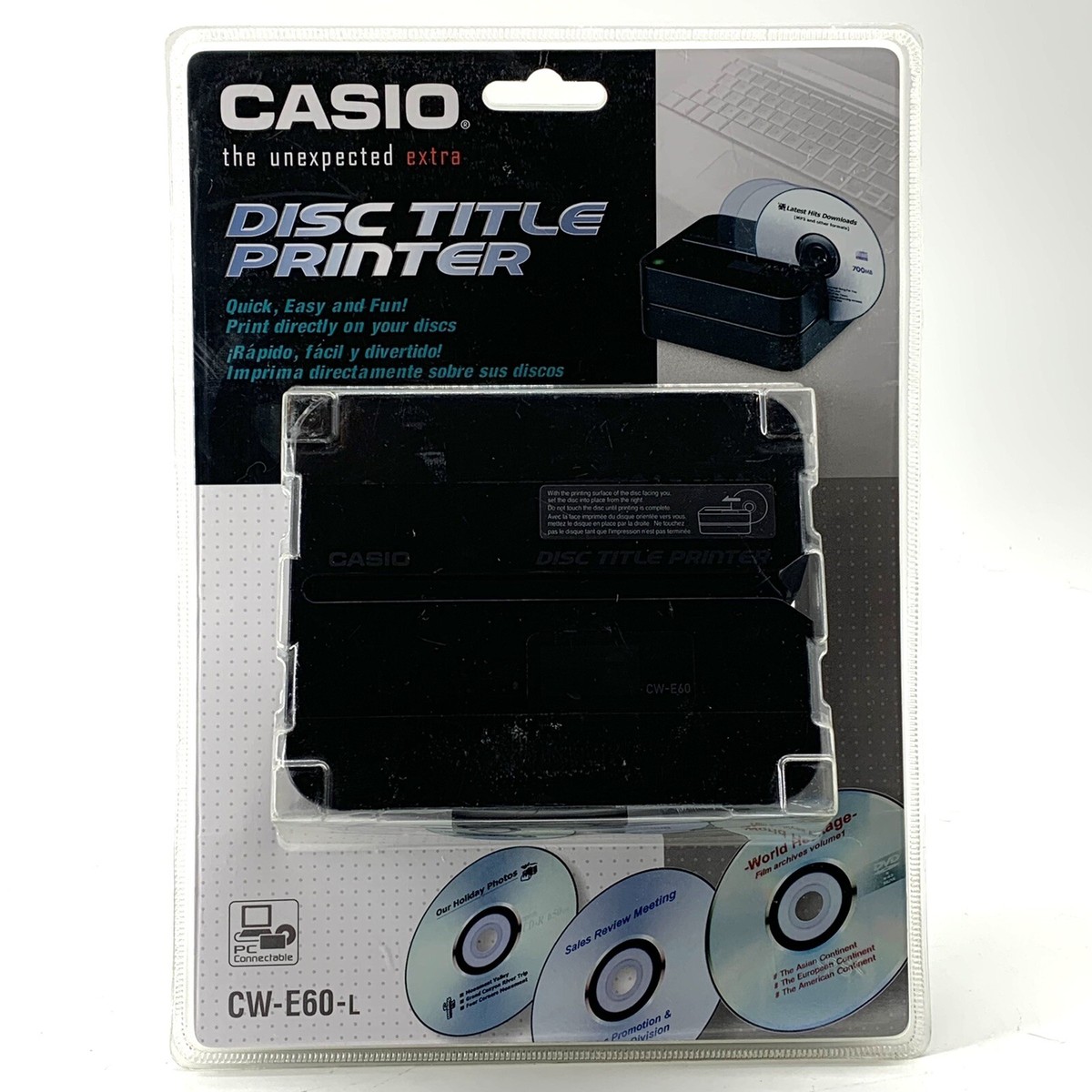 Casio CW-E60-L CD DVD Disc Title Thermal Printer | eBay