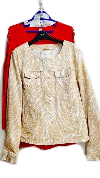 Women Charles Davis Jacket Yellow Denim 44 / XXL /