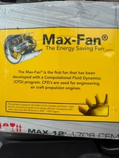 Can Fan Max Fan 12" Inline Duct Fan 1708 CFM – Energy Efficient Ventilation