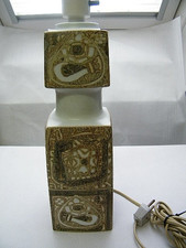 Royal Copenhagen Porzellan Baca Nils Thorsson Tisch-Lampe 60er Jahre 30x10