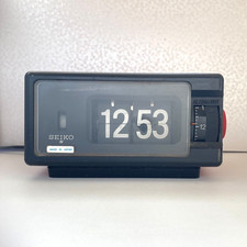 SEIKO Flip Clock Alarm Red Body Vintage 1970s DP690T Working Tested From Japan