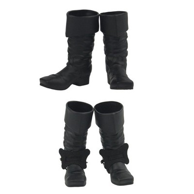 Actionfigur Schuhe Herren Stiefel, Mini, Mittelalter Puppenkostüm, Verkleiden im Maßstab 1:6