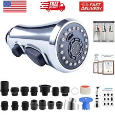 Pull Down Spray Head for Kitchen , 3-Function Kitchen Sink Spray Nozzle with ...