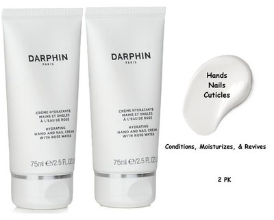 2 PC Darphin Hydrating Hand & Nail Cream with Rose Water 2 X 2.5 OZ Sealed Tubes