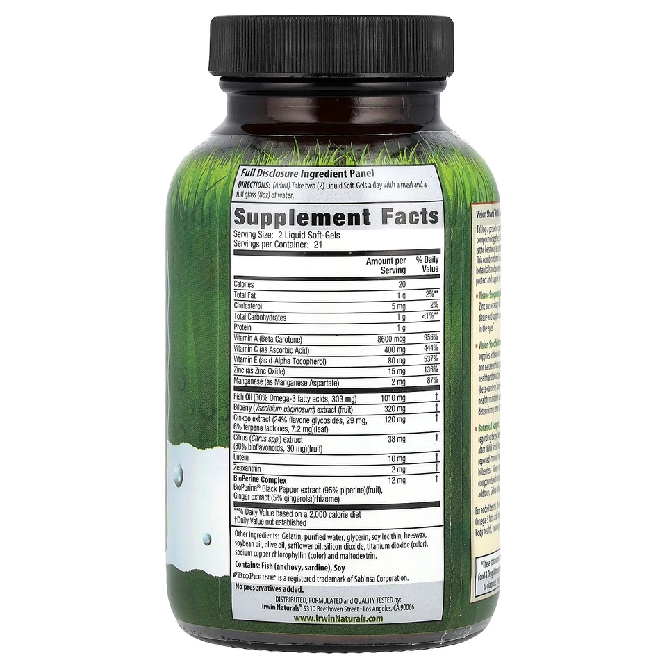 Vision Sharp®, Multi-Nutrient Eye Health®, 42 cápsulas blandas líquidas Foto 2 de 2