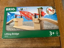 33757 BRIO World Wooden Train Lifting Bridge NIB Thomas 