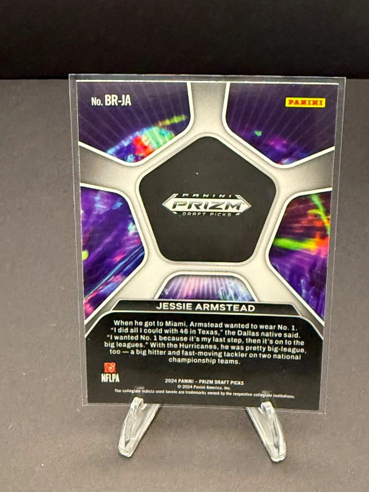 2024 Panini Prizm Draft Picks - Brilliance Jessie Armstead #BR-JA - Image 2 of 2