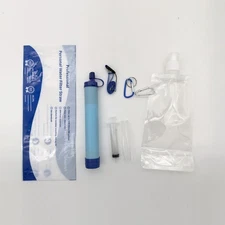 Portable Water Filter Straw, Ultra-Lightweight 2.8oz, 4-Stage Filtration System