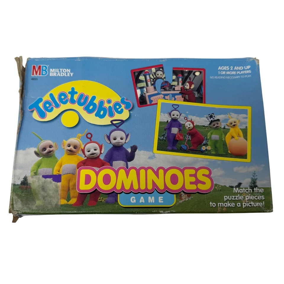 Teletubbies Dominoes Game Milton Bradley Matching Puzzle Vintage 1998 Complete - Image 2 of 4