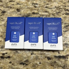 Lot Of 3 Pura Capri Blue 06 Volcano Smart Diffuser Fragrance Refill 10ml