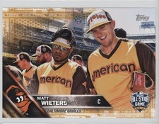 2016 Update All-Star Topps.com Online Exclusive 5x7 Gold 5/10 Matt Wieters 2d9