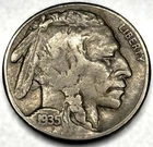 1935-S Buffalo 🦬 Indian Head Nickel 5c VG Very Good - 1112