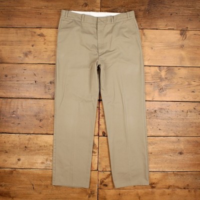 Vintage Roebucks Sears Hose Pants 36x32 Herren 80er Beige Chino Regular Fit