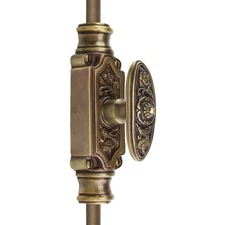Signature Ironmongery Dalston Door Brass Cremone Bolt 9 feet Antique Satin Brass