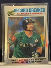 2026 Topps Heritage Cal Raleigh Record Breaker Chrome Refractor #231 Mariners