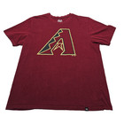 New ListingArizona Diamondbacks t-shirt L '47 baseball red crewneck short sleeve used good