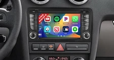 Wireless Carplay FM Car Radio Stereo Android 12 GPS For Audi A3 S3 RS3 2003-2012