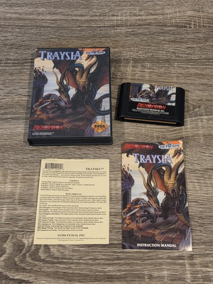 #ad Traysia Sega Genesis Game And Case Authentic Renovation RPG Tested $81.18