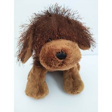 9" Brown Dog HM195 Fuzzy Ganz Webkinz Plush Stuffed Animal toy puppy No Code