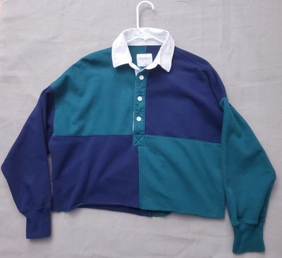 Abercrombie & Fitch Soft AF Collection Cropped Color Block Sweatshirt M