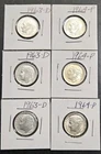 1964 P  Roosevelt Dime All 6 Included Odd Lot See Pics For Date And Mint