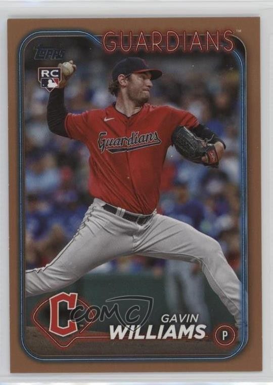 2024 Topps Series 1 Gold 829/2024 Gavin Williams #242 12xs