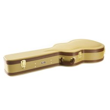 Gitarrenkoffer Formkoffer Konzertgitarre Metallschnallen Tweed Case Holzkern
