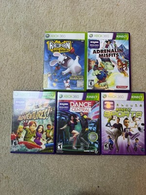 Xbox 360 Kinect Game Bundle   Dance Central, Kinect Sports & More (5 Games)