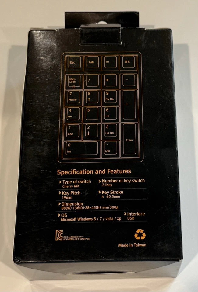 Leopold FC210TP Mechanical Ten Key Pad With PBT Keycap In Black (made In Taiwan) - Image 2 of 4