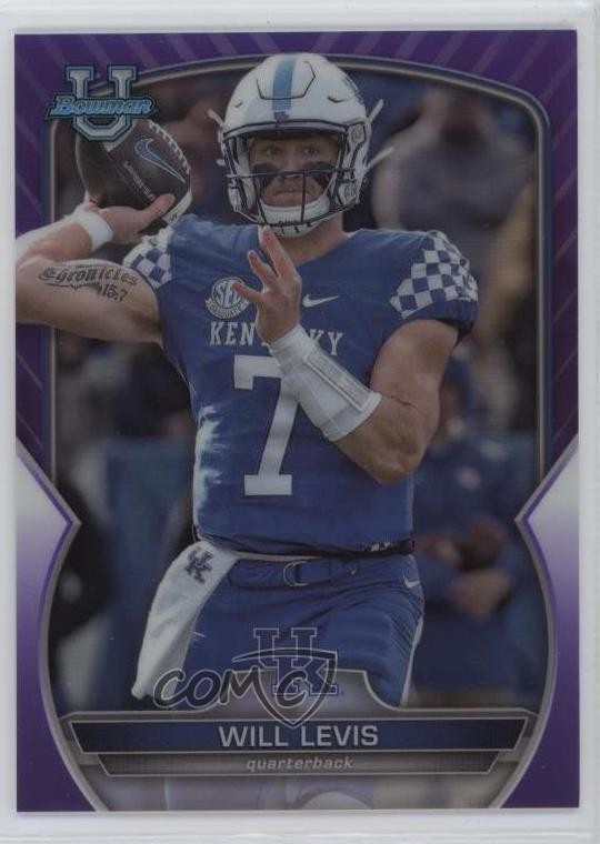 2022 Bowman U Chrome Purple Refractor 163/399 Will Levis #5 gb2