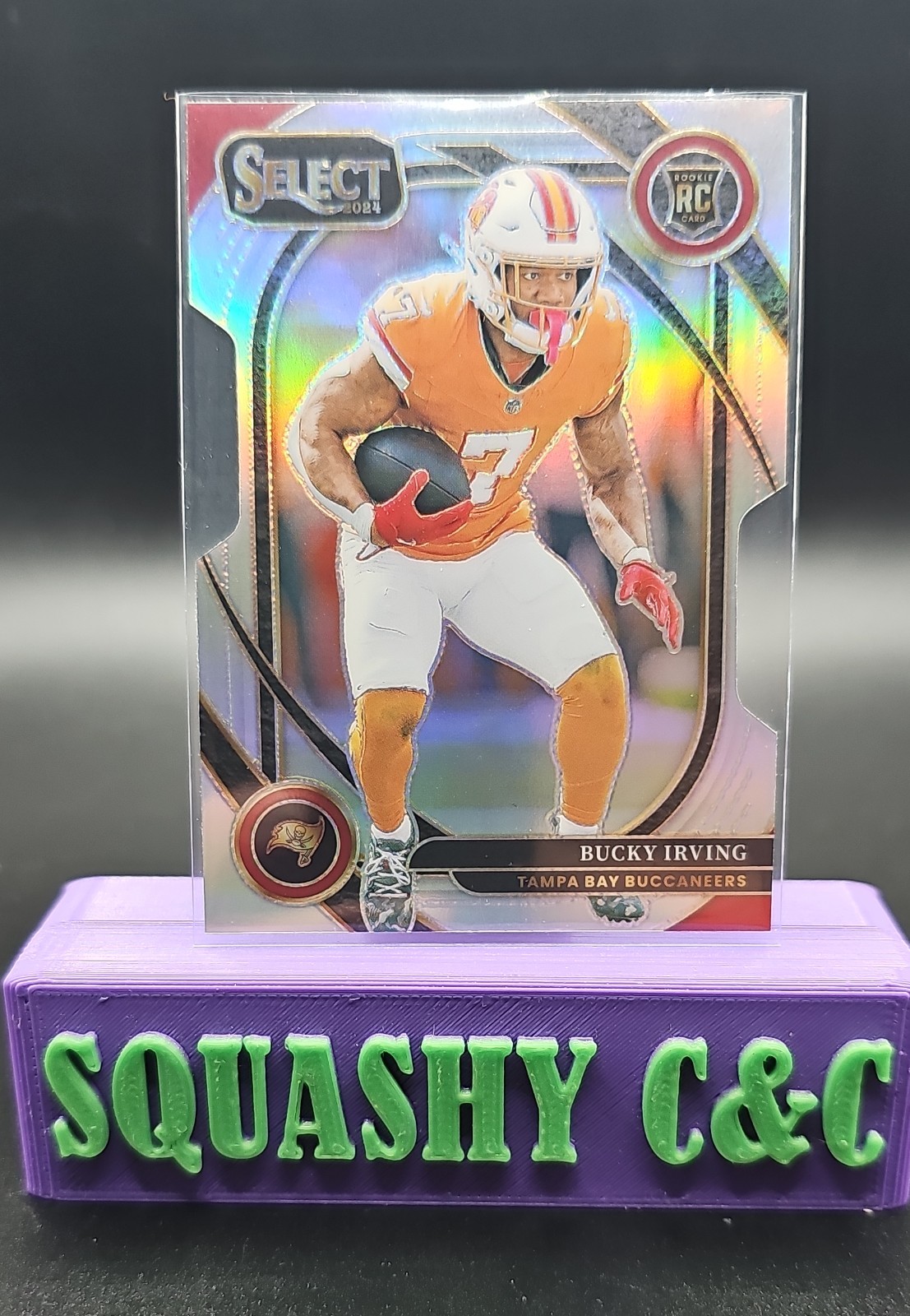 2024 Panini Select - Club Level Bucky Irving #239 Silver Prizm Die-Cut (RC)