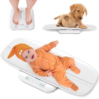 Baby Scale with Removable Tray - Multifunctional Scales for Babies, Newborns,...