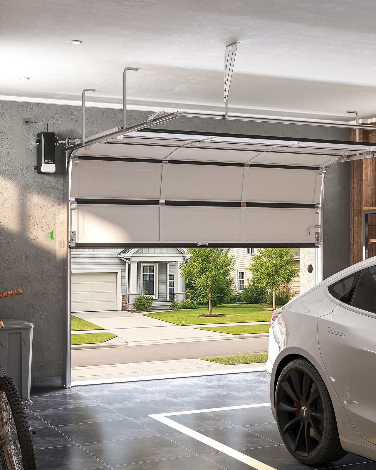 ZUMI Automatic Wall Mount App-Control Garage Door Opener Wall Switch IR Sensors