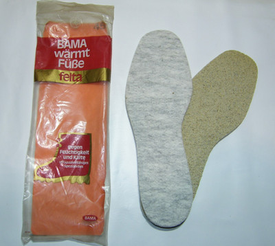 BAMA FELTA  Gr. 45 EINLEGESOHLE GEGEN KÄLTE & FEUCHTIGKEIT FÜR GUMMISTIEFEL