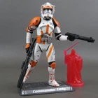 Star Wars Figure - 2006 Commander Cody w/ Palpitine Mini - Hasbro Saga 3.75 Vtg