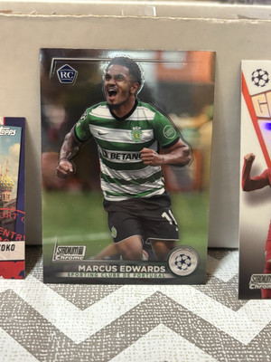 2022-23 Stadium Club Chrome UEFA MARCUS EDWARDS #40 RC Rookie Card - Sporting CP