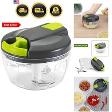 Multi-Function Manual Food Chopper  Processors with Handle and Cover,Vegetab...