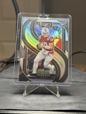 2024 Panini Select - Premier Level Drake Maye #113 Silver Prizm Die-Cut (RC)