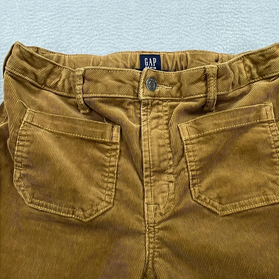 Pantalones de mezclilla GAP para mujer 16 marrón años 70 acampanados pana tiro alto campana parte inferior retro Foto 3 de 4