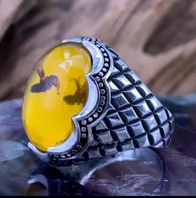 Ring with an ant inside /yu81d