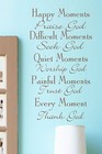 Happy Moments Quote Vinyl Wall Decal Lettering