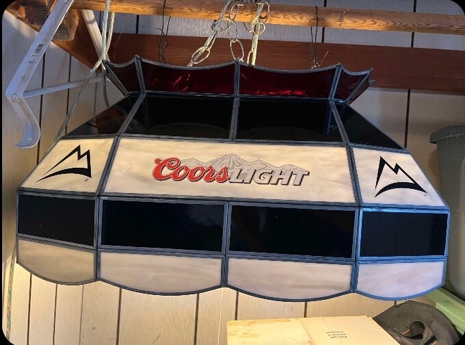 Budweiser Pool Table Light. Vintage Billiards Light . Rare. eBay