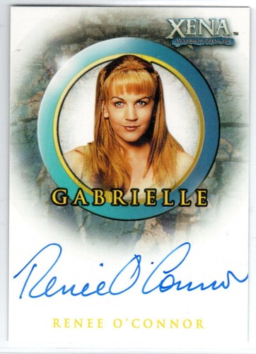 XENA WARRIOR PRINCESS 2001 RA SEASON 6 A12 RENEE O'CONNOR AS GABRIELLE AUTOGRAPH - Picture 1 of 2