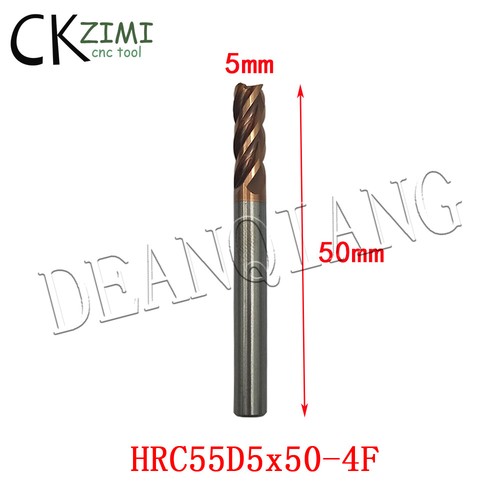 HRC55° 2mm - 20mm Carbide 4 Flute CNC End Mill Tungsten Steel Slot Drill Silver - Picture 15 of 24