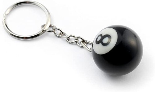Pool Ball Keyring Lucky Colour Number Keychain Billiards Ball Keychain Creative - Picture 24 of 44