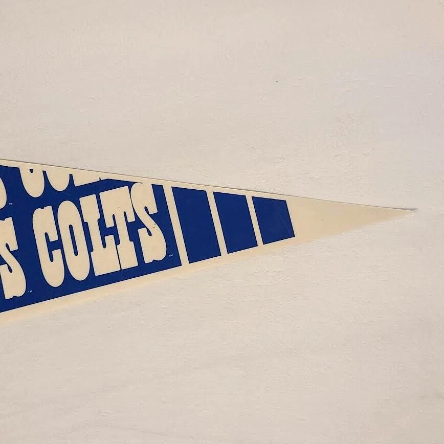 Banderín de colección de los 90 Indianapolis Colts WinCraft NFL tamaño completo 30"x12" fútbol americano Foto 4 de 4